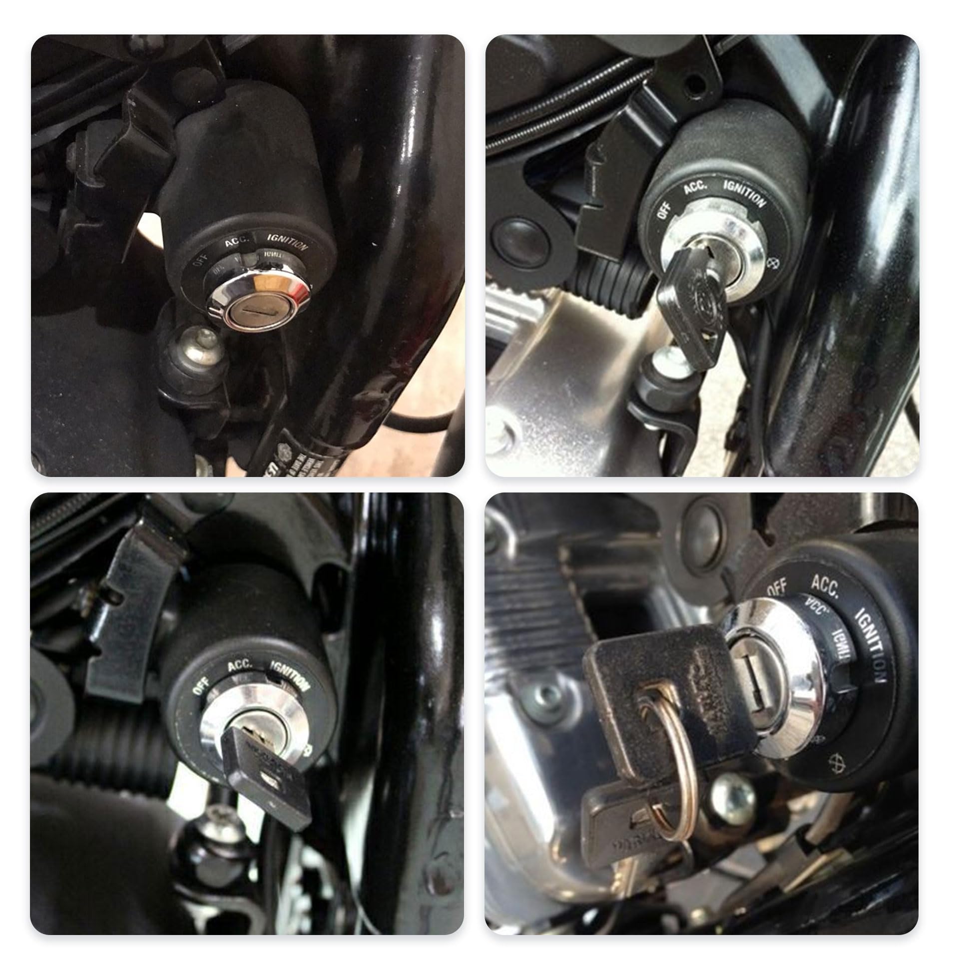 はるっきー GXARTS Ignition Switch Lock Set Compatible with Harley